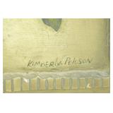 "Savin Red Rose Stem" 3D Wall Hanging Plaque by artist Kimberly Poloson