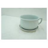 Vintage Ironstone China Chamber Pot and Plate