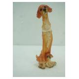 Vintage Resin Staffordshire-Style Spaniel Dog Figurine