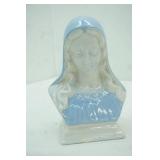 Vintage Holland Mold Virgin Mary/Madonna Ceramic Bust Figurine. 8" tall