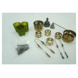 Decorative Metal Candle Holders, Napkin Rings, Vintage Candle Snuffers and more