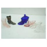 Collectible Fenton Glass Boots, Shoes, Slippers