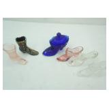 Collectible Fenton Glass Boots, Shoes, Slippers