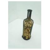 Decorative Metal Wine Bottle filled with Corks