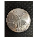 1982 Mexico Libertad 1 oz .999 Silver Coin