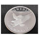 Sunshine Minting Silver Round 1 oz .999 Fine Silver