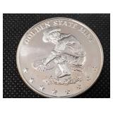 Golden State Mint 1 oz .999 Fine Silver Round - Prospector Pan Design