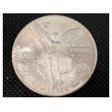1oz Silver Libertad round