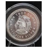 Aztec Calendar 1 Oz .999 Fine Silver Round - 1999