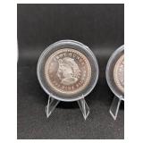 Silver Round 1 oz .999 Fine Silver - Mayan Calendar & Native Chief Design (Lot of 2)