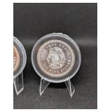 Silver Round 1 oz .999 Fine Silver - Mayan Calendar & Native Chief Design (Lot of 2)