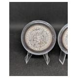 Silver Round 1 oz .999 Fine Silver - Mayan Calendar & Native Chief Design (Lot of 2)