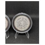 Silver Round 1 oz .999 Fine Silver - Mayan Calendar & Native Chief Design (Lot of 2)