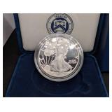 United States Mint American Eagle Silver Proof Coin 2012 - 1 oz in Blue Presentation Box