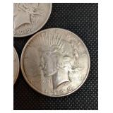 Peace Dollar 1922-1924 (Lot of 3)