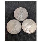 Peace Dollar 1922-1924 (Lot of 3)