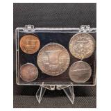 United States Mint Set 1963-P - 6-Coin Display Case
