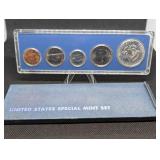 United States Mint 1966 Special Mint Set - 5-Coin Lincoln Cent to Kennedy Half Dollar