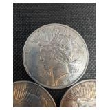 1922 Peace Dollar - Lot of 3 Coins