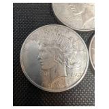 1922 Peace Dollar - Lot of 3 Coins
