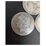 Morgan Silver Dollar - 1882, 1883, 1888 - United States One Dollar Coins