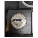 Royal Hawaiian Mint Honolulu Dala 1992 1 oz .999 Fine Silver Coin - COA