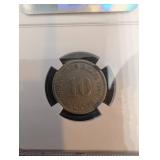 1808 India 10 Cash Madras Presidency Admiral Gardner & 1890-1916 Germany 10 Pfennig Wilhelm II