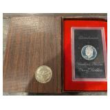 1972 Eisenhower Dollar - Proof in Red Display Case