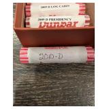 2009 Lincoln Cent 5-Design Set - Birthplace, Presidency, Formative Years, Log Cabin, Professional Life(13 Rolls)