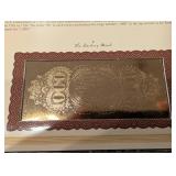 The Danbury Mint US Banknote Series Gold Foil Reproductions - Historic Note Display Set (QTY 21)