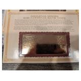 The Danbury Mint US Banknote Series Gold Foil Reproductions - Historic Note Display Set (QTY 21)