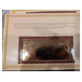 The Danbury Mint US Banknote Series Gold Foil Reproductions - Historic Note Display Set (QTY 21)