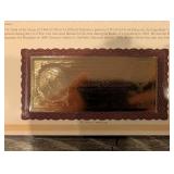 The Danbury Mint US Banknote Series Gold Foil Reproductions - Historic Note Display Set (QTY 21)