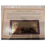 The Danbury Mint US Banknote Series Gold Foil Reproductions - Historic Note Display Set (QTY 21)