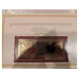 The Danbury Mint US Banknote Series Gold Foil Reproductions - Historic Note Display Set (QTY 21)