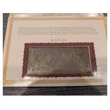 Danbury Mint Educational Series Banknote Certificates Collection - Assorted Historic Reproductions (QTY 11)