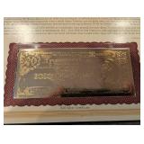 Danbury Mint Educational Series Banknote Certificates Collection - Assorted Historic Reproductions (QTY 11)