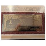 Danbury Mint Educational Series Banknote Certificates Collection - Assorted Historic Reproductions (QTY 11)