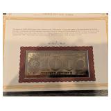 Danbury Mint Educational Series Banknote Certificates Collection - Assorted Historic Reproductions (QTY 11)