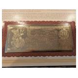 Danbury Mint Educational Series Banknote Certificates Collection - Assorted Historic Reproductions (QTY 11)