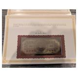 Danbury Mint Educational Series Banknote Certificates Collection - Assorted Historic Reproductions (QTY 11)