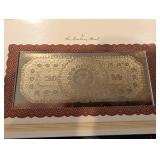 Danbury Mint Educational Series Banknote Certificates Collection - Assorted Historic Reproductions (QTY 11)