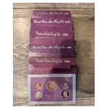 United States Mint Proof Sets - 1985, 1986, 1988, 1989, 1993