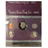 United States Mint Proof Set Lot - 1984(2), 1985(2), 1986, 1990