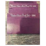United States Mint Proof Set Lot - 1984(2), 1985(2), 1986, 1990