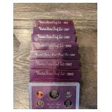 United States Proof Set Collection (1984, 1985(2), 1987(3), 1988) - Lot Of 7