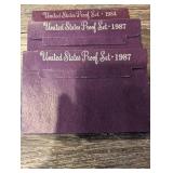 United States Proof Set Collection (1984, 1985(2), 1987(3), 1988) - Lot Of 7