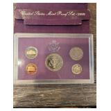 United States Mint Proof Sets - Assorted Years 1984, 1986(2), 1989, 1991- Lot of 5