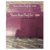 United States Mint Proof Sets - Assorted Years 1984, 1986(2), 1989, 1991- Lot of 5