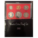 United States Proof Set 1980-1982 (Lot of 4)